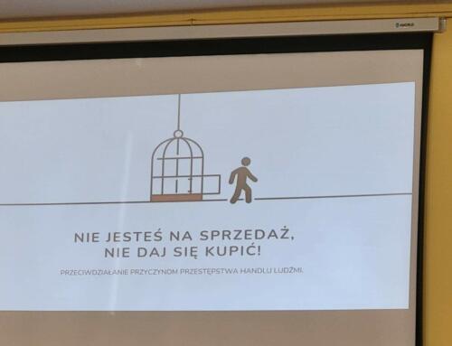 Zajęcia profilaktyczne „Nie jesteś na sprzedaż, nie daj się kupić”