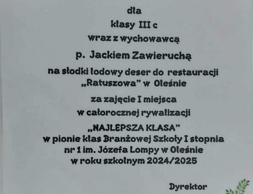 Słodkie zakończenie roku szkolnego